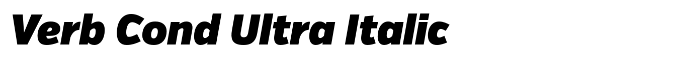 Verb Cond Ultra Italic